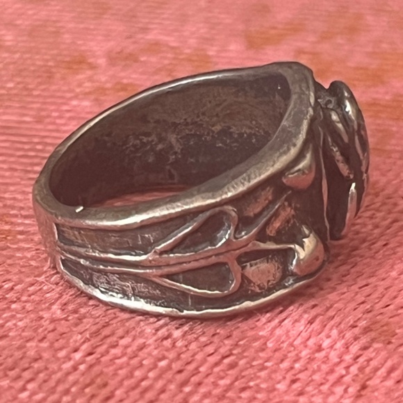 Vintage Inspired Art Nouveau Style Scarab Ring - Picture 5 of 8